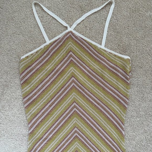 Misa Los Angeles Dali Metallic Knit Dress - Size: XS - Picture 4 of 6